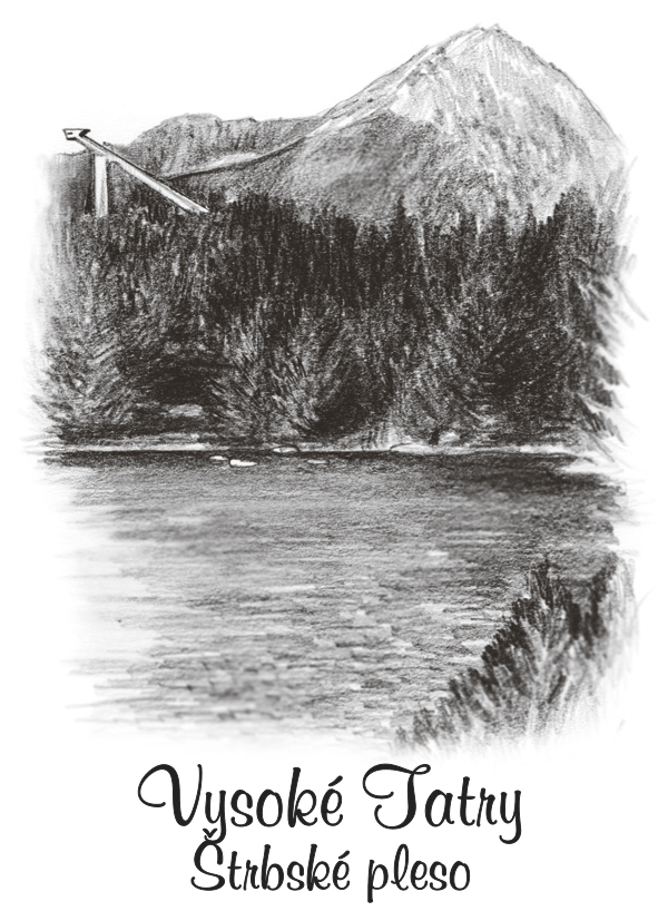 [SK-240] SK-240 / Vysoké Tatry, Štrbské pleso na výšku, ČB