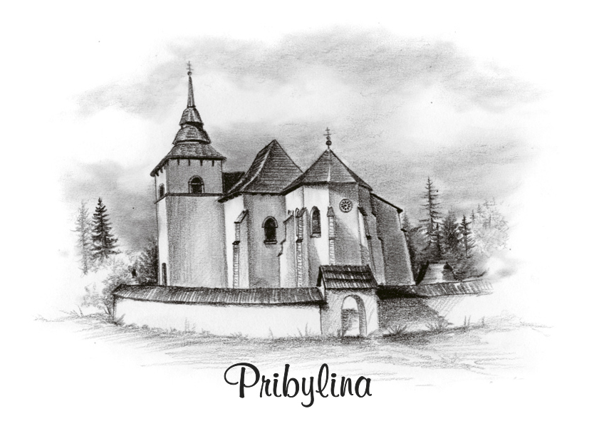 SK-552 / Pribylina, Kostol Narodenia Panny Márie, ČB