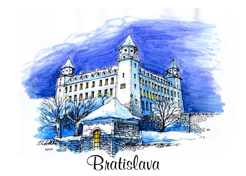 [SK-010] SK-010 / Bratislavský hrad modrý, F