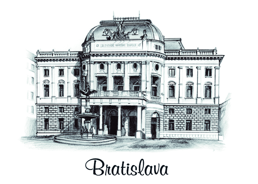 [SK-014] SK-014 / Bratislava, Slovenské národné divadlo, ČB