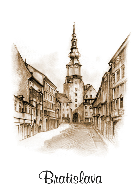 [SK-027] SK-027 / Bratislava, Michalská brána, ulička, H