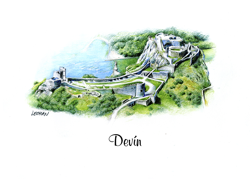 [SK-043] SK-043 / Hrad Devín, panoráma, F