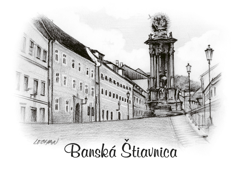 SK-066 / Banská Štiavnica, Námestie svätej Trojice, ČB
