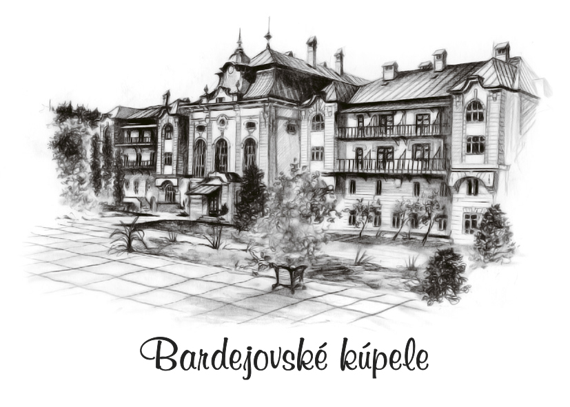 SK-080 / Bardejovské kúpele, Liečebný dom Astória, ČB