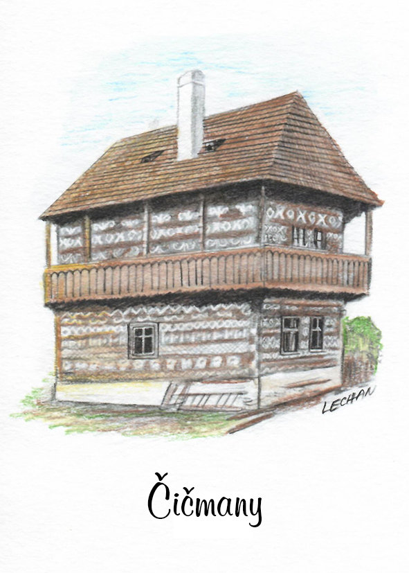 SK-118 / Čičmany, domček, F