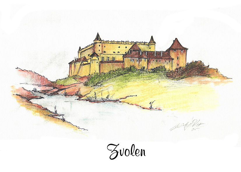 SK-166 / Zvolen, Zvolenský zámok panoráma, F