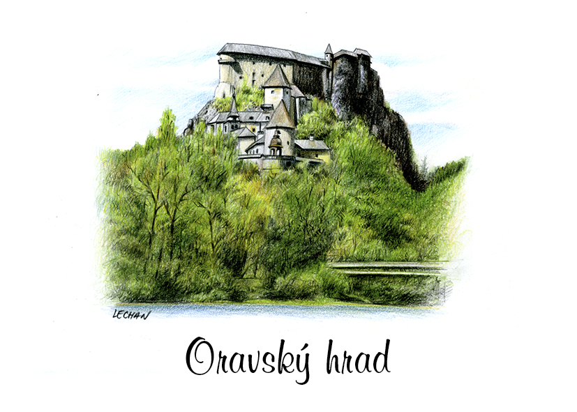 SK-175 / Oravský hrad s lesom, F